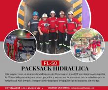 Packsack Hidráulica FL-50 perforadora adaptable para mina
